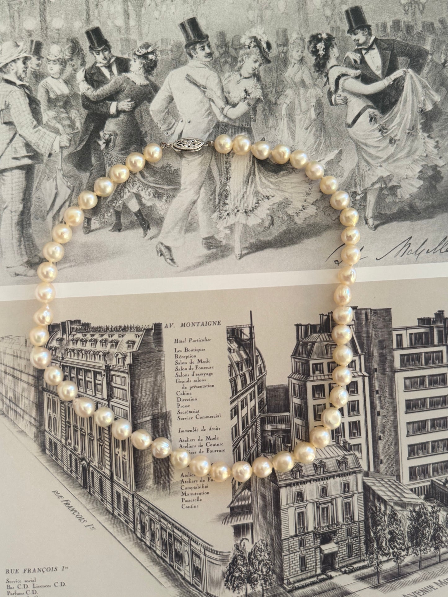 Beatrix Pearl Choker Necklace