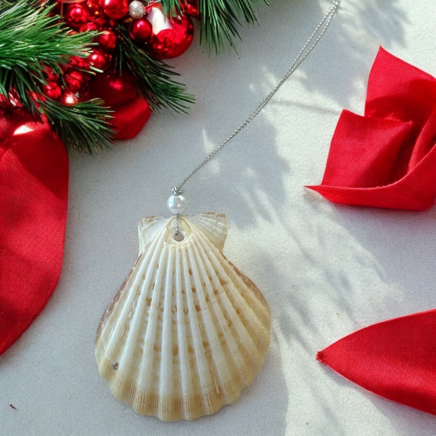 Faith Seashell Ornament