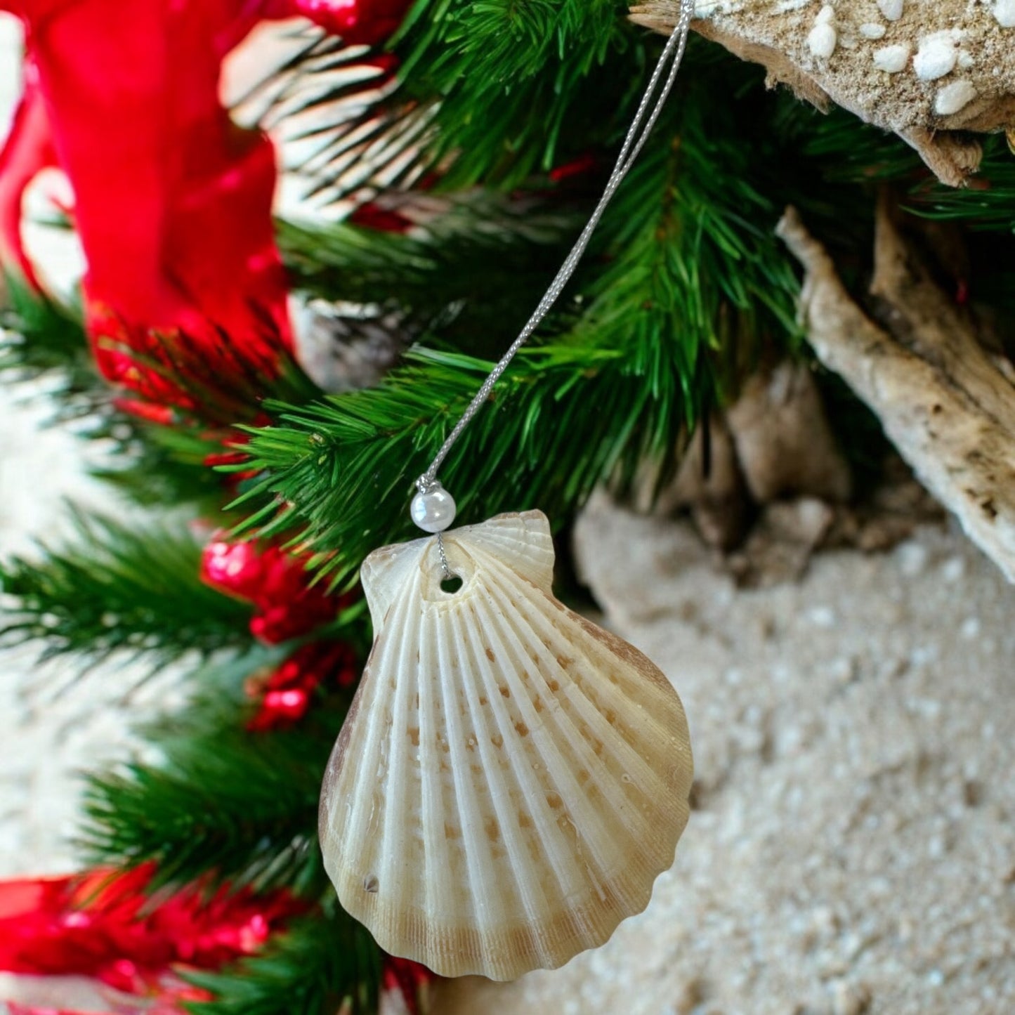 Faith Seashell Ornament