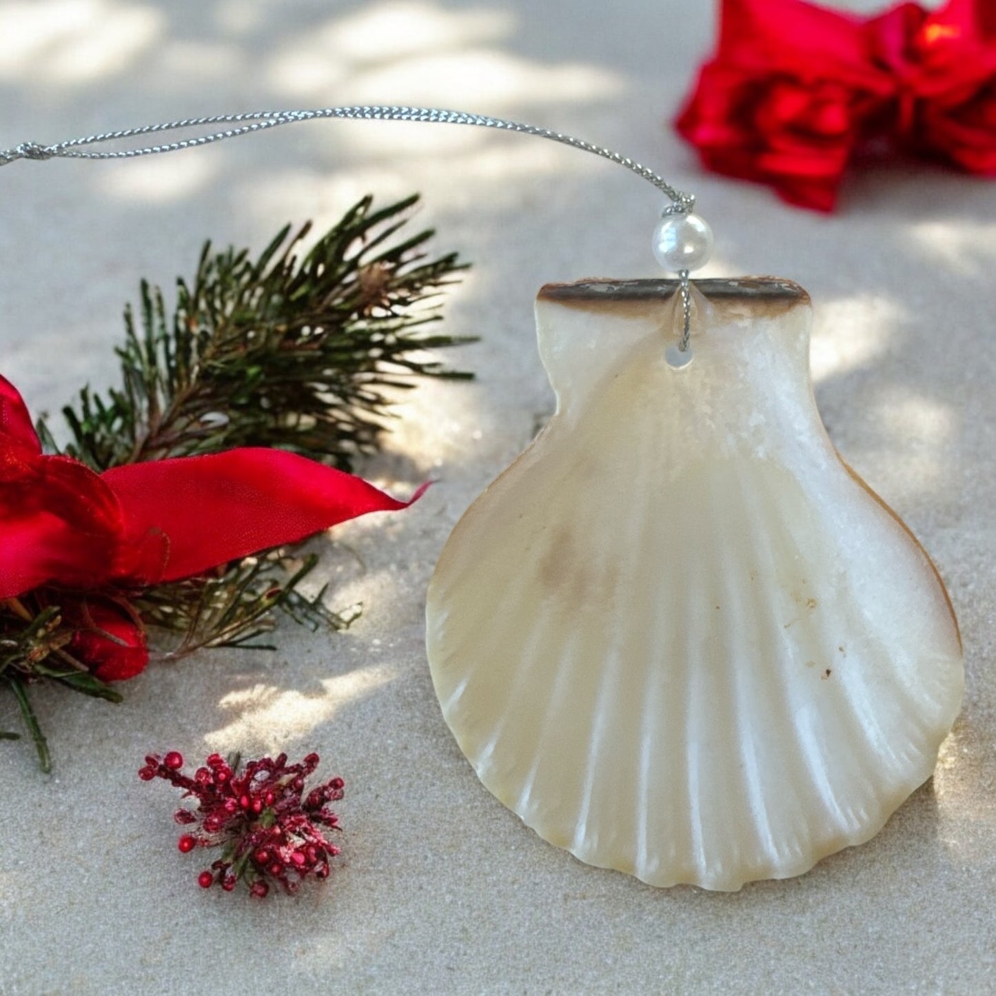 Faith Seashell Ornament