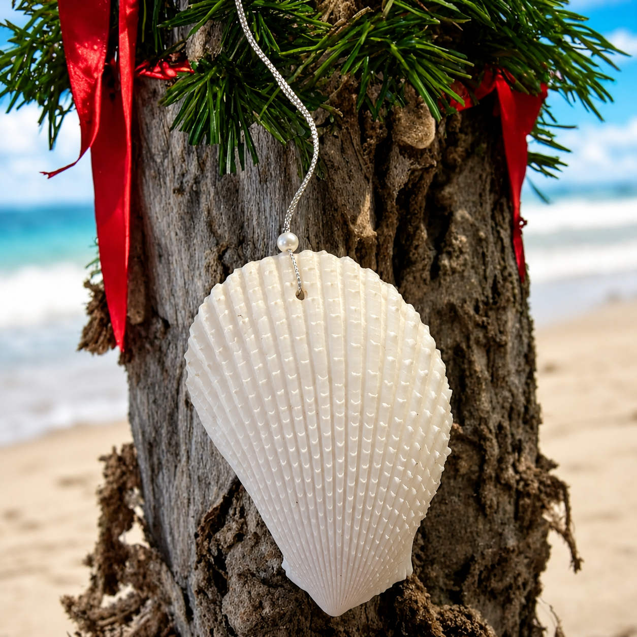 Noel Seashell Ornament